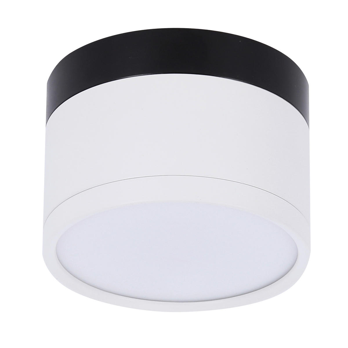 LED-DECKENLEUCHTE Tuba 8.8/8.8/6,4 cm   - Weiß, KONVENTIONELL, Metall (8.8/8.8/6,4cm)