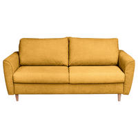 SCHLAFSOFA in Textil Senfgelb  - Buchefarben/Senfgelb, Design, Holz/Textil (195/90/102cm) - Livetastic