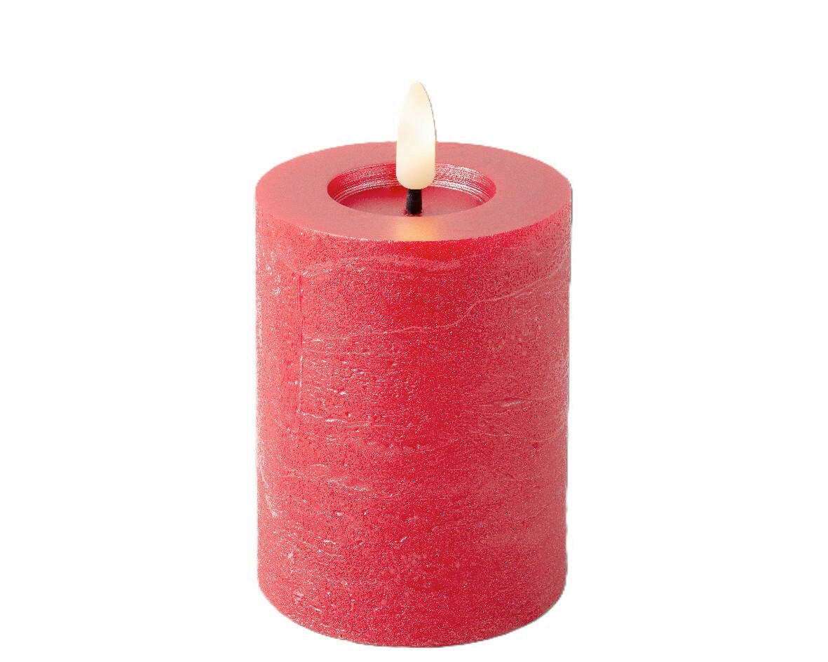 LED-KERZE 7/11,2 cm  - Rot, Basics, Kunststoff/Paraffin (7/11,2cm) - Ambia Home