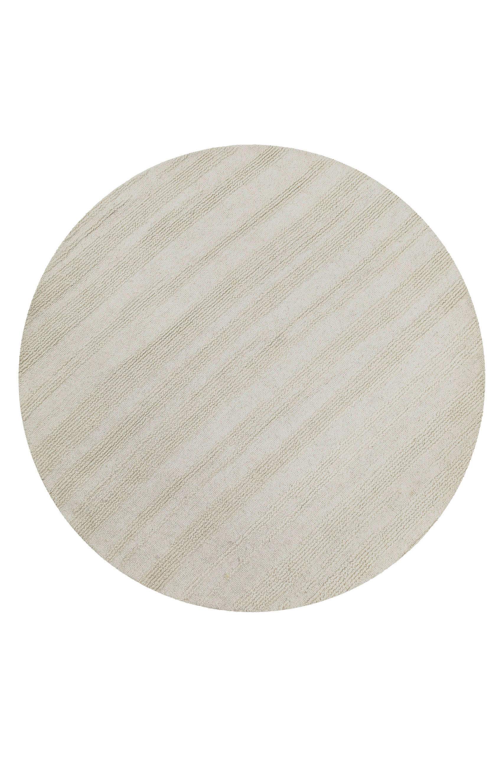 WEBTEPPICH Wohnzimmer 200 cm Hamptons Twentyseven Creme rund  - Creme, Design, Textil (200cm) - WECON HOME