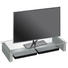 TV-AUFSATZ in Klar, Platinfarben - Platinfarben/Klar, KONVENTIONELL, Glas/Holzwerkstoff (82/12,2/35cm) TV-AUFSATZ in Klar, Platinfarben - Platinfarben/Klar, KONVENTIONELL, Glas/Holzwerkstoff (82/12,2/35cm)