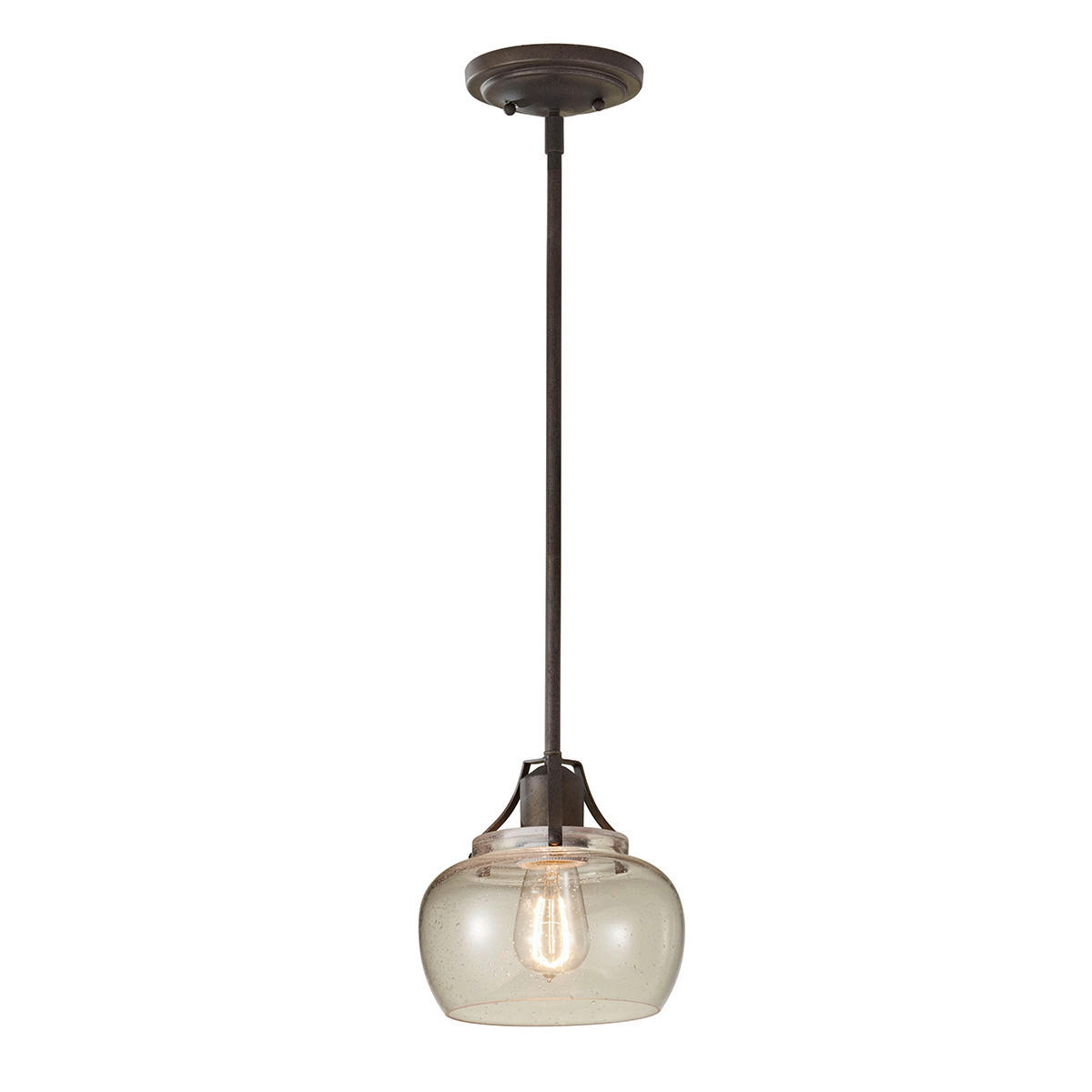 HÄNGELEUCHTE 20.3/28.3 cm    - Rostfarben, Basics, Metall (20.3/28.3cm) - Elstead Lighting