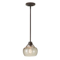HÄNGELEUCHTE 20.3/28.3 cm    - Rostfarben, Basics, Metall (20.3/28.3cm) - Elstead Lighting