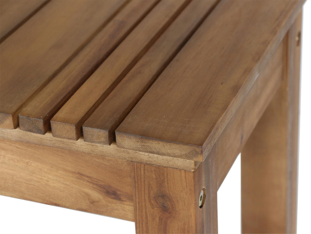 GARTENHOCKER  - Akaziefarben, KONVENTIONELL, Holz (33/45/50cm) - Siena Garden