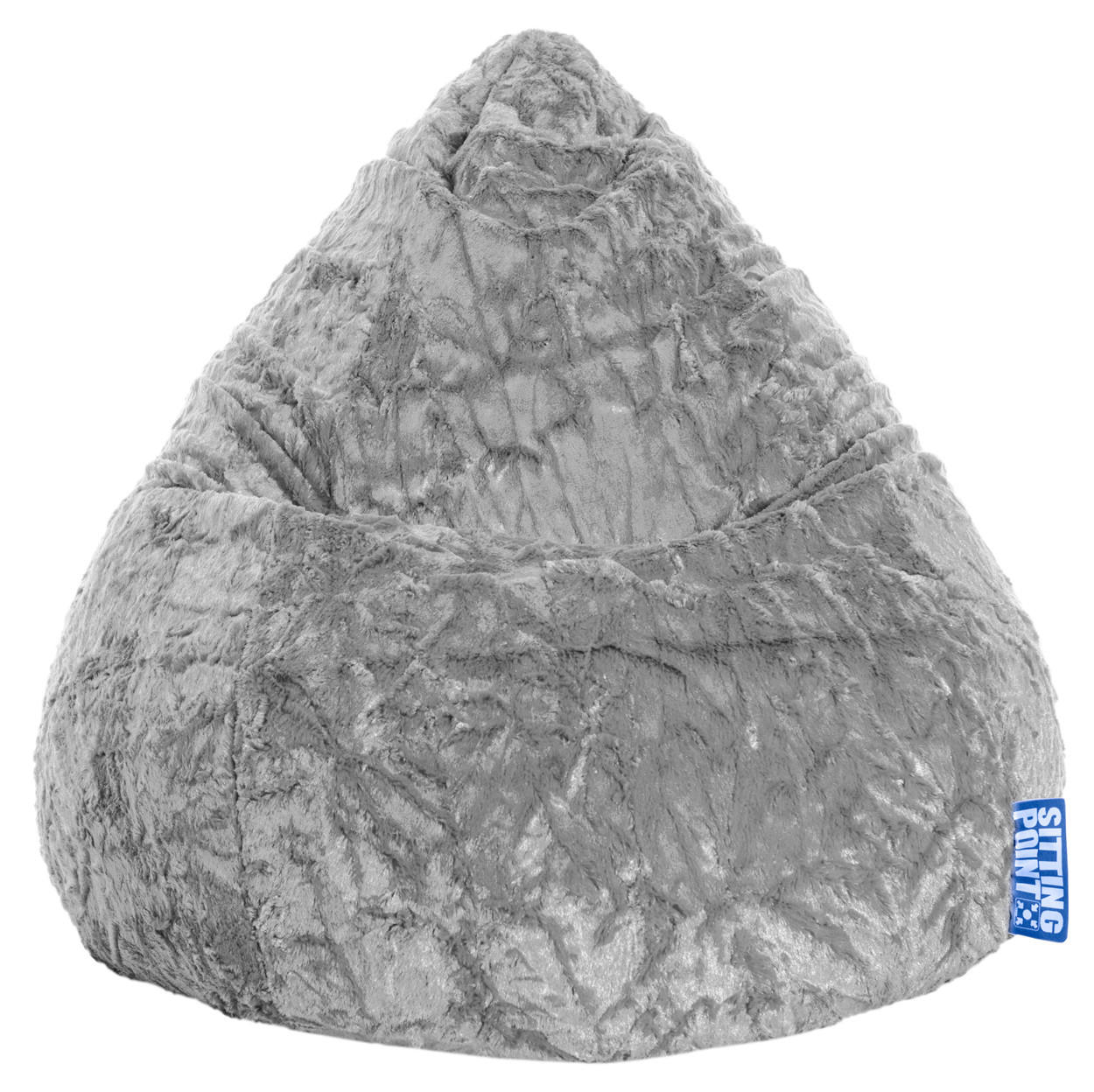 VREČA ZA SEDENJE FLUFFY XL 70/110 cm - siva, Konvencionalno (70/110cm)