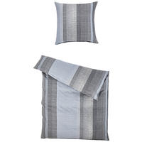 BETTWÄSCHE 2-teilig Atelier Flanell 135/200 cm  - Grau, Design, Textil (135/200cm) - Estella