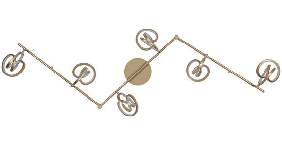 DECKENLEUCHTE 180/14/23,2 cm  - Weiß/Cappuccino, Trend, Kunststoff/Metall (180/14/23,2cm) - Novel