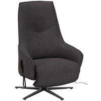 RELAXSESSEL in Textil Graubraun  - Anthrazit/Graubraun, Design, Textil/Metall (70/112/85cm) - Himolla Komfortklass