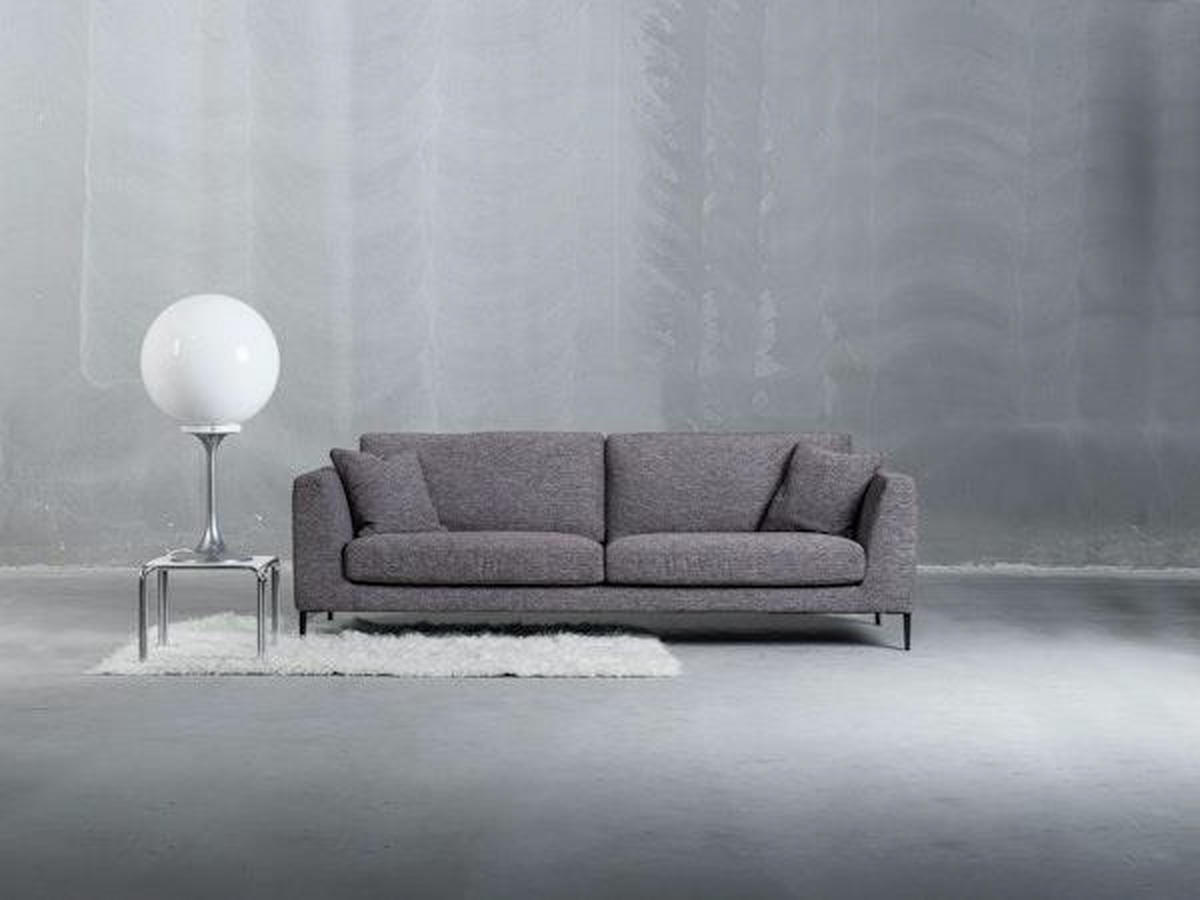 3-SITS SOFFA i svart, beige  - beige/svart, Basics, metall/trä (235/84/100cm) - Pure Home Comfort