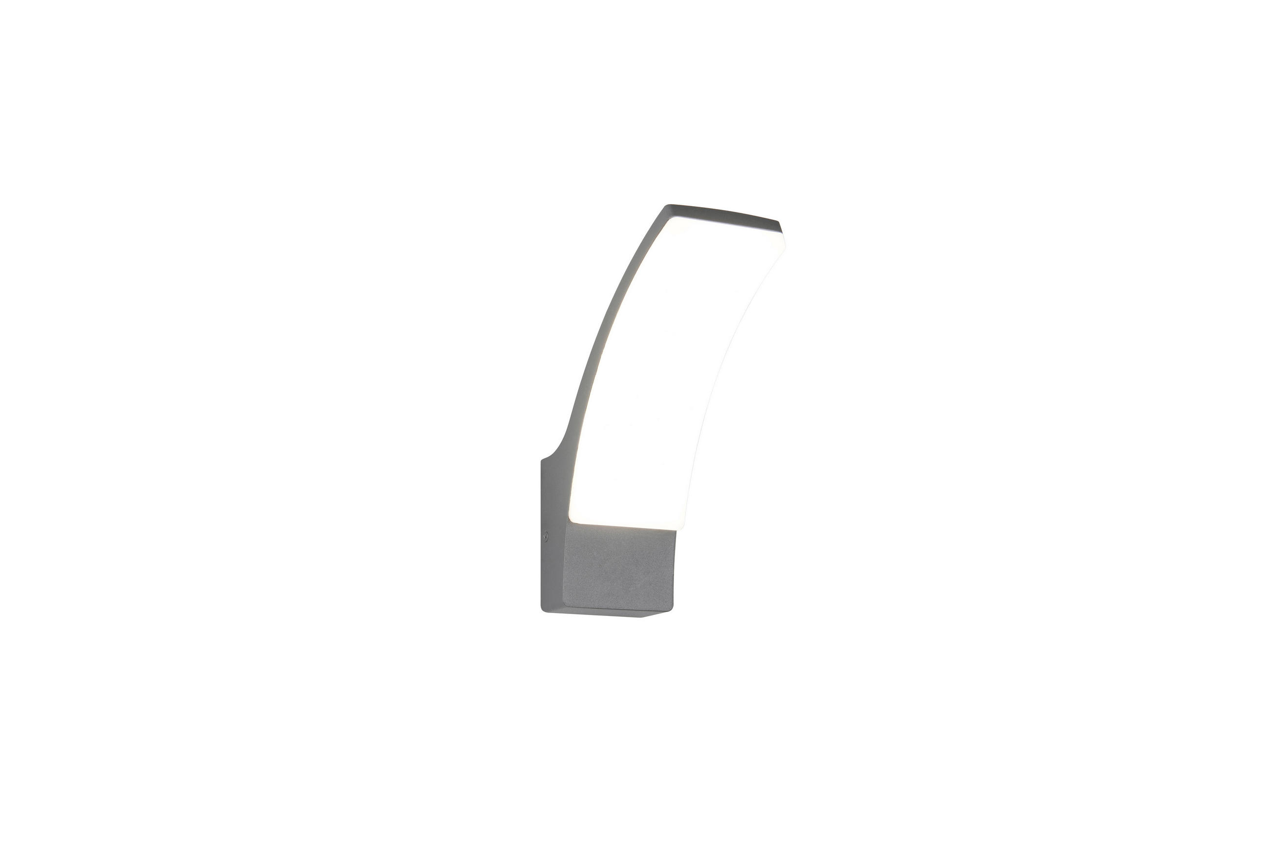 AUSSENWANDLEUCHTE - Weiss/Anthrazit, Design, Kunststoff/Metall (8/22,5/18,5cm)