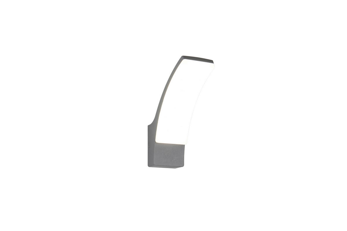 AUSSENWANDLEUCHTE - Weiss/Anthrazit, Design, Kunststoff/Metall (8/22,5/18,5cm)