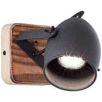 STRAHLER - Hellbraun/Schwarz, Natur, Holz/Metall (13/12cm) - Brilliant