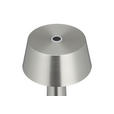 AKKU-TISCHLEUCHTE Aniara 11/22,1 cm  - Silberfarben, Basics, Metall (11/22,1cm) - Novel