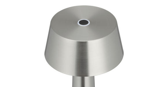 AKKU-TISCHLEUCHTE Aniara 11/22,1 cm  - Silberfarben, Basics, Metall (11/22,1cm) - Novel