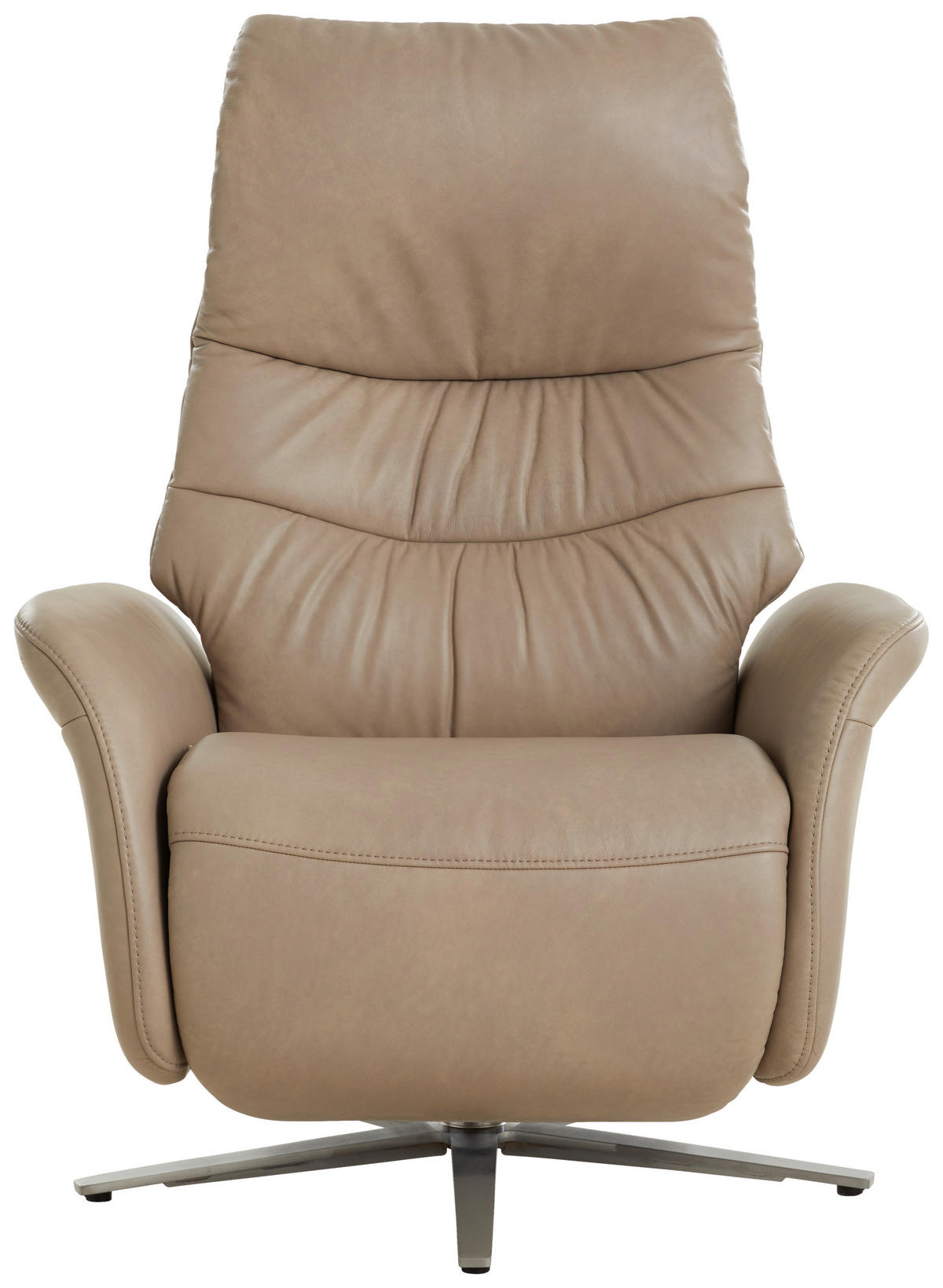RELAXSESSEL in Leder Creme  - Creme, Design, Leder/Metall (78/111/85cm) - Himolla Komfortklass