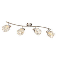 STRAHLER 70/31,5/18 cm   - Design, Glas/Metall (70/31,5/18cm) - Globo
