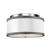 STROPNÉ SVIETIDLO, 33/17.4 cm  - niklová, Konventionell, kov/sklo (33/17.4cm) - Elstead Lighting