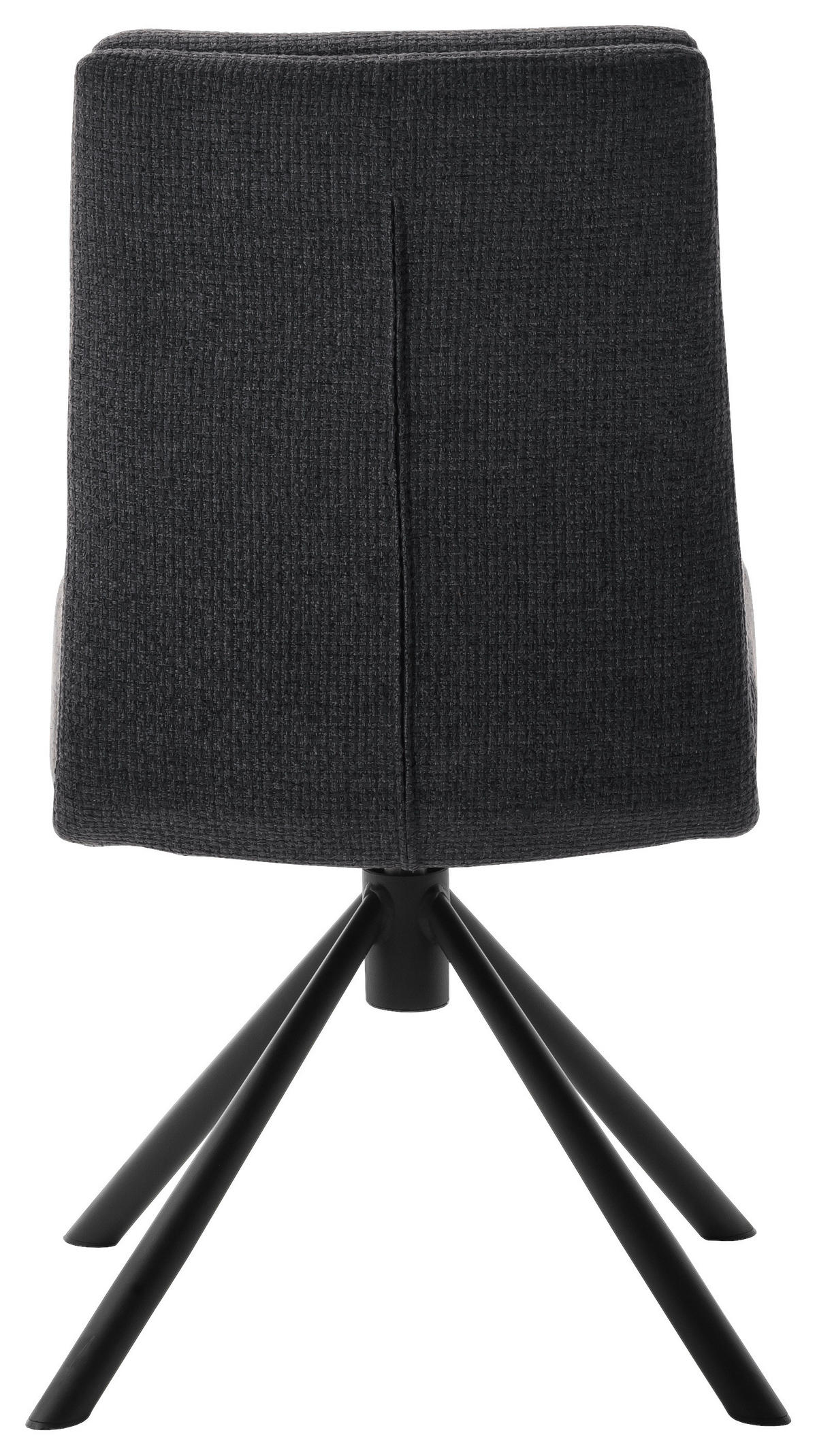 STUHL  in Stahl Webstoff Metall, Textil  - Anthrazit/Schwarz, Design, Textil/Metall (47/90/64cm) - Dieter Knoll