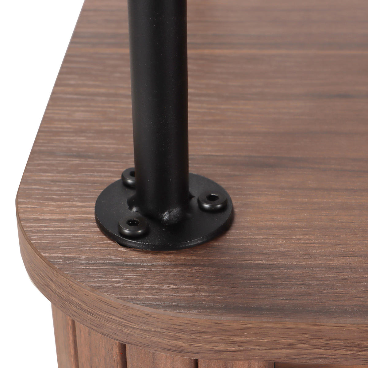 KOMMODE  in 100/118/40 cm  - Walnussfarben/Schwarz, Design, Holzwerkstoff/Metall (100/118/40cm) - Livetastic