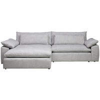 ECKSOFA  in Webstoff Grau  198/306 cm  - Schwarz/Grau, MODERN, Kunststoff/Textil (198/306cm) - Carryhome
