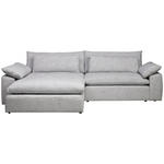ECKSOFA  in Webstoff Grau  198/306 cm  - Schwarz/Grau, MODERN, Kunststoff/Textil (198/306cm) - Carryhome