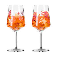 GLÄSERSET Sommersonett 2-teilig  - Transparent/Rot, Design, Glas (9.3/22.5cm) - Ritzenhoff
