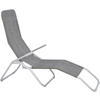 LEŽALJKA VRTNA  srebrne boje, svijetlo smeđa  metal, tekstil      - srebrne boje/svijetlo smeđa, Basics, metal/tekstil (58/96/145cm) - Ambia Garden