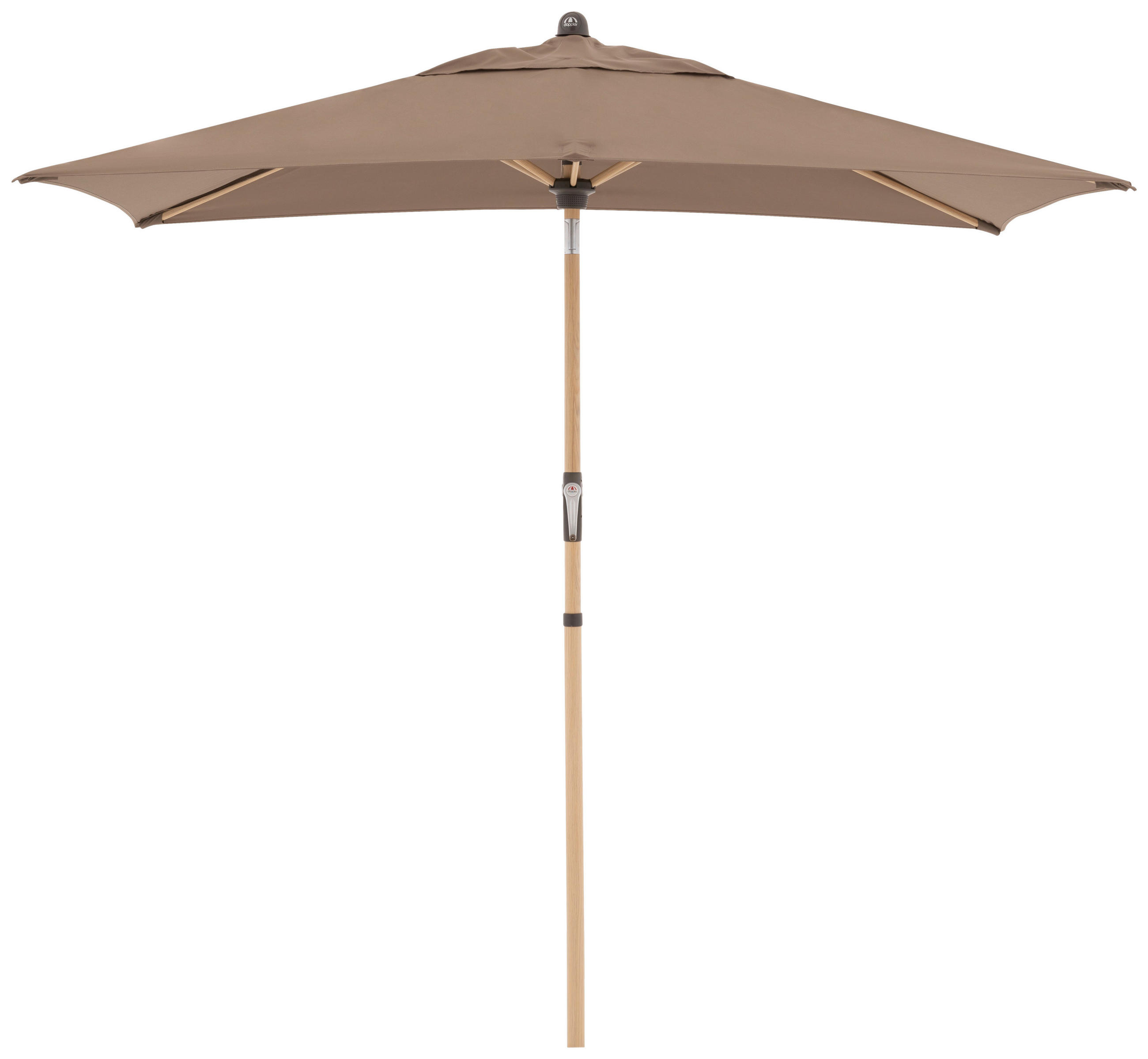 SONNENSCHIRM 140x210 cm Greige  - Greige/Eschefarben, Basics, Textil/Metall (140/210cm) - Doppler