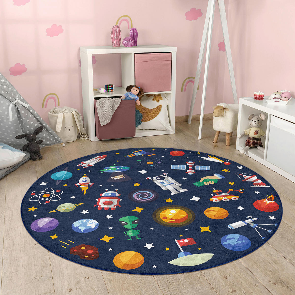 OTROŠKA PREPROGA  Sigikid      120 cm   potiskano  temno modra  - temno modra, Basics, umetna masa/tekstil (120cm)