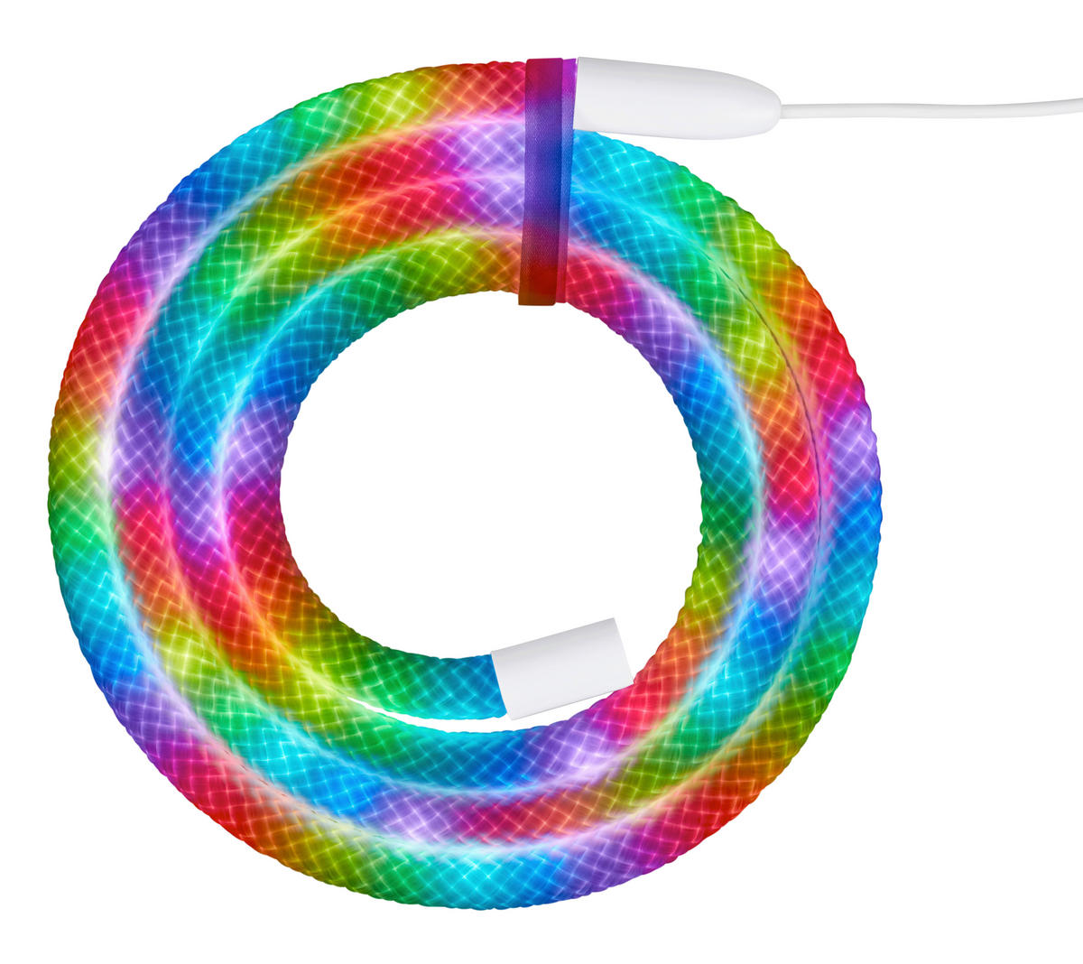 LED SZALAG 200 cm  - fehér, Basics, műanyag (200cm)