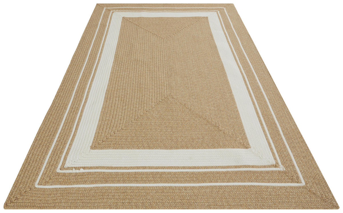 OUTDOORTEPPICH 120/170 cm Braided Creme, Beige  - Beige/Creme, Design, Kunststoff (120/170cm)