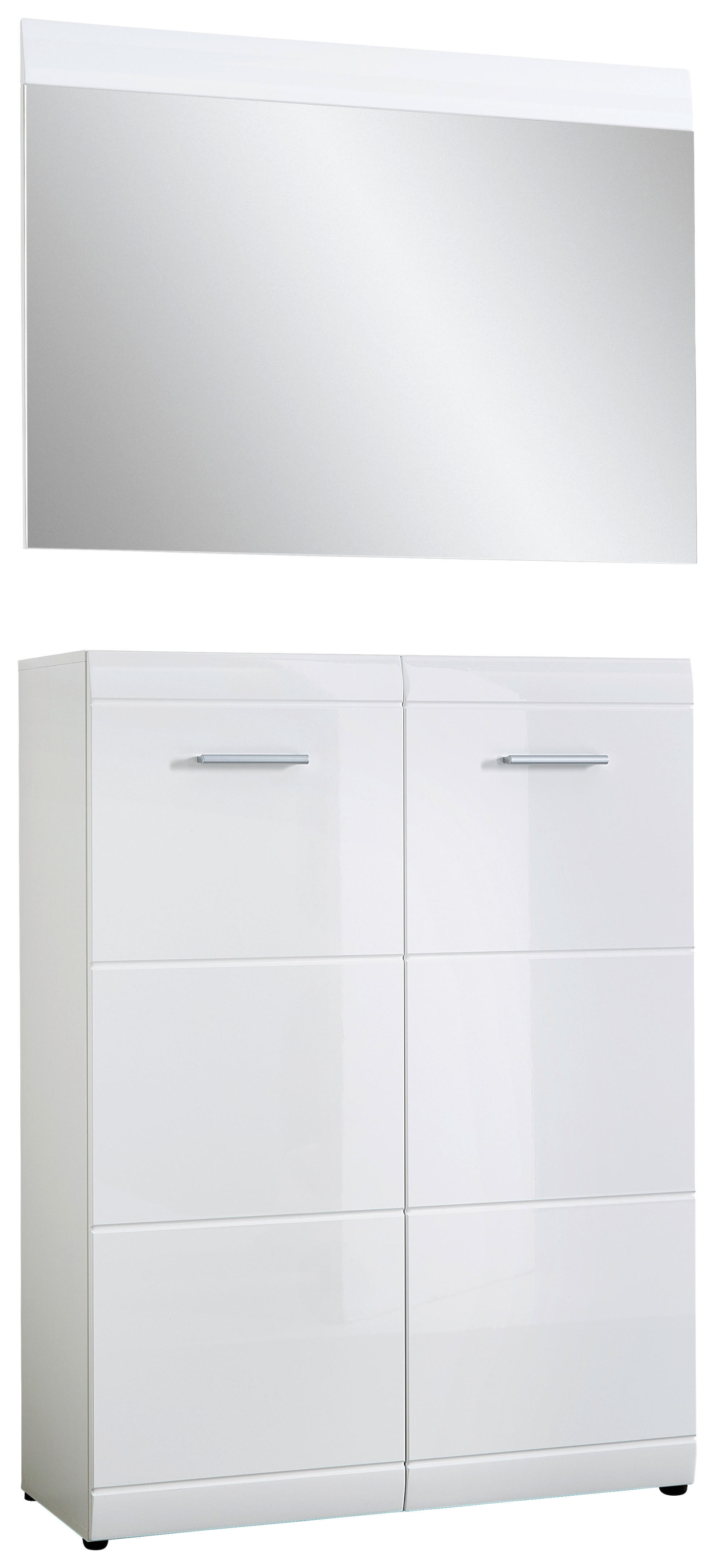 GARDEROBE Weiß  - Weiß, Design, Holzwerkstoff (90/200/39cm) - Carryhome