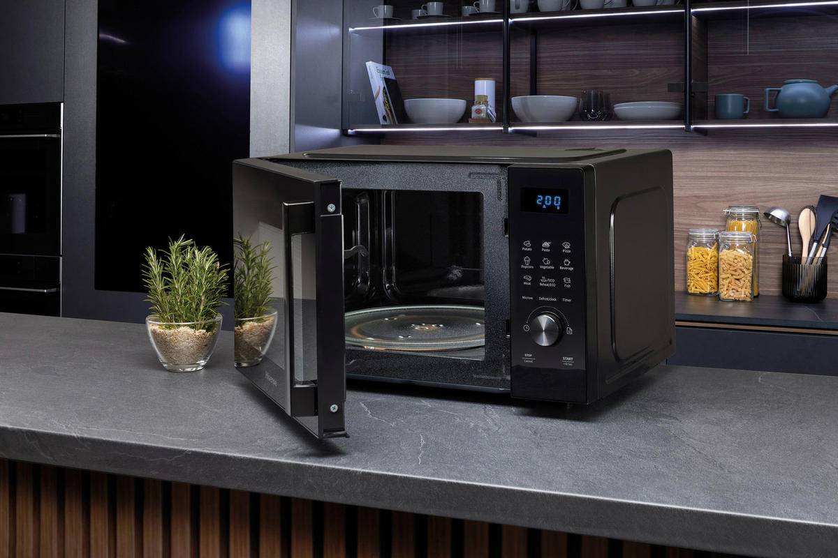 MIKROWELLE H23MOBSD1H  - Schwarz, MODERN, Glas/Kunststoff (48/29,5/33,7cm) - Hisense