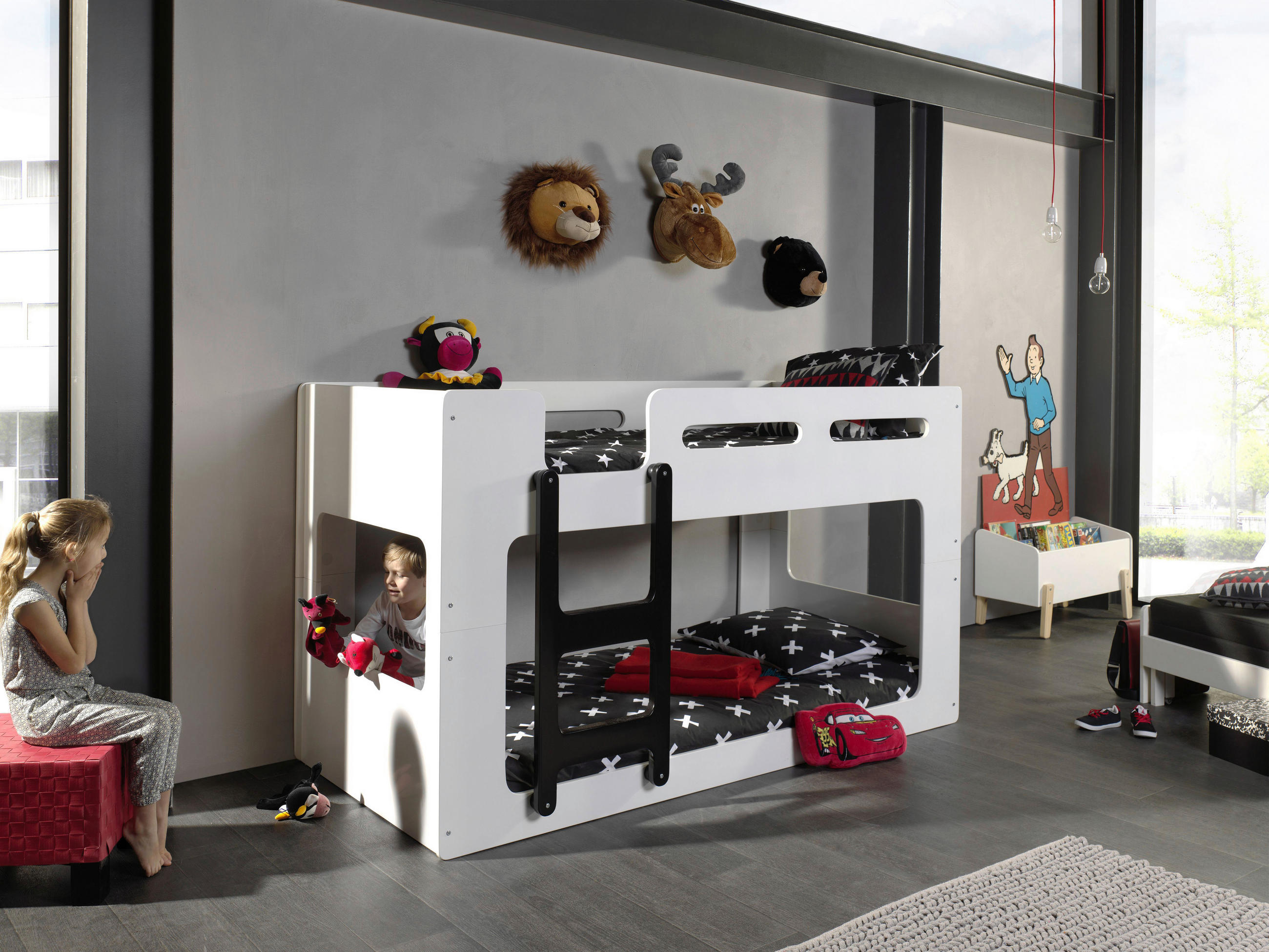 ETAGENBETT - Weiß, KONVENTIONELL, Holzwerkstoff (90/200cm) - MID.YOU