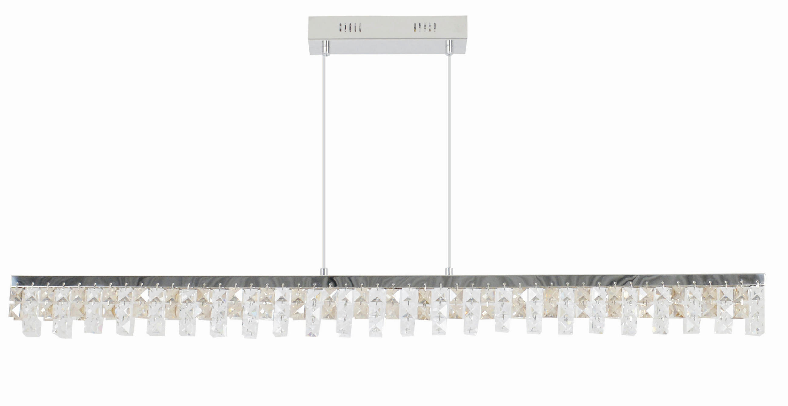 LED-HÄNGELEUCHTE 80/8/120 cm   - Chromfarben, Design, Glas/Metall (80/8/120cm) - Näve