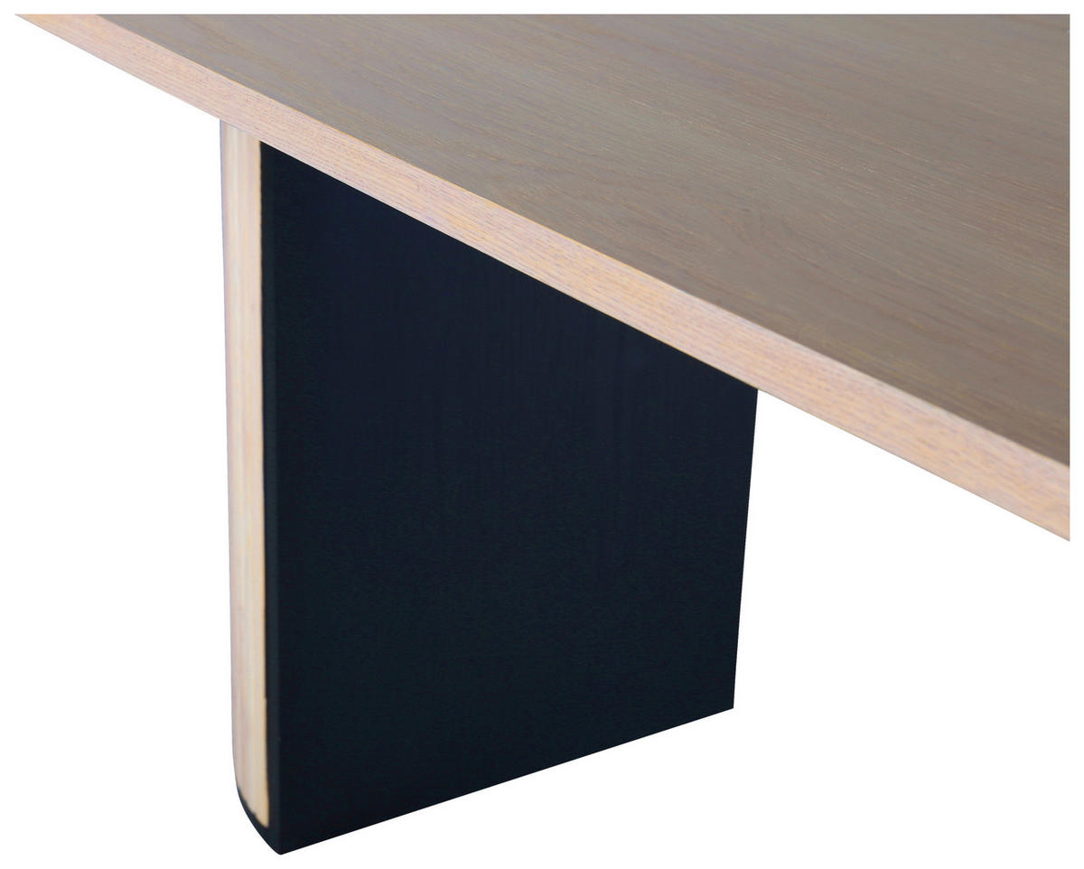 ESSTISCH in Holz, Holzwerkstoff 200/75/90 cm  - Eichefarben/Schwarz, Design, Holz/Holzwerkstoff (200/75/90cm) - Livetastic
