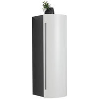 MIDISCHRANK 40/125/45 cm  - Weiss/Schwarz, Modern, Glas/Holzwerkstoff (40/125/45cm) - Dieter Knoll