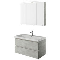 BADEZIMMER  in 90 cm  - Weiß/Grau, KONVENTIONELL, Holzwerkstoff (90cm) - Pelipal