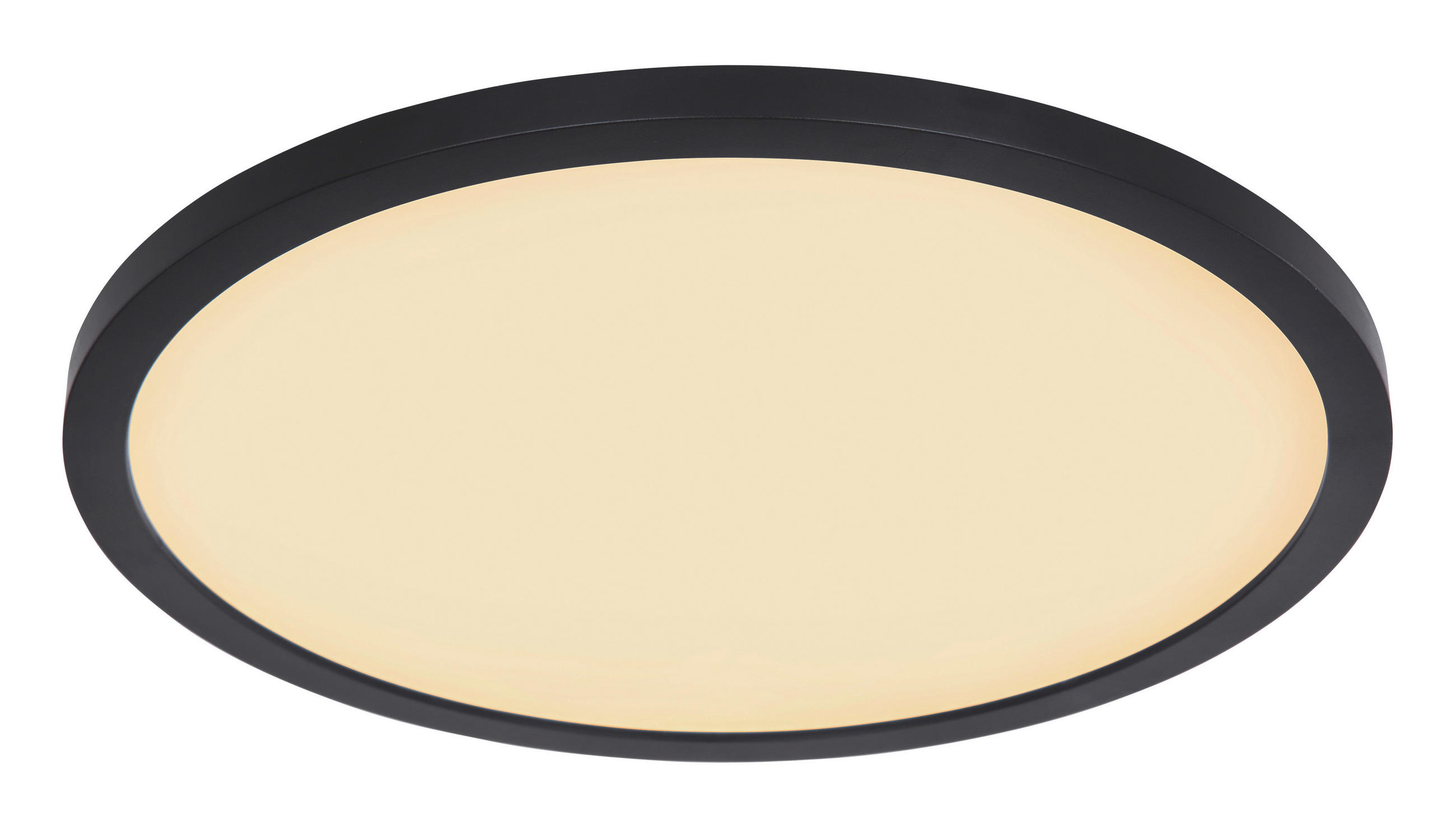 STROPNA LED-SVETILKA  Sapana //3000 K/230 V/ - črna/bela, Basics, umetna masa (42/2,5cm) - Globo
