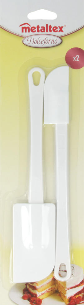 Set 2 palete bucatarie - alb, Basics, plastic (25cm)
