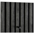 GARDEROBENPANEEL  in 60/30/7 cm  - Schwarz/Grau, MODERN, Holzwerkstoff/Textil (60/30/7cm) - Xora