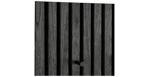 GARDEROBENPANEEL  in 60/30/7 cm  - Schwarz/Grau, MODERN, Holzwerkstoff/Textil (60/30/7cm) - Xora