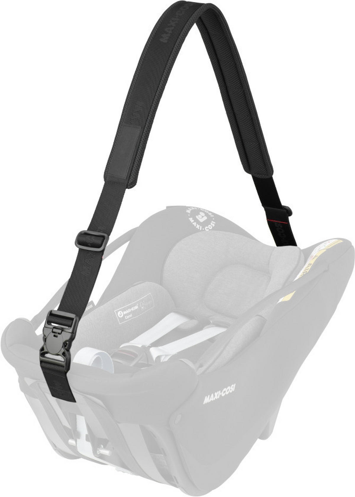 TRAKA ZA NOŠENJE AUTOSJEDALIC  Coral Tragegurt  - crna, Basics, tekstil (6/1/130cm) - Maxi-Cosi