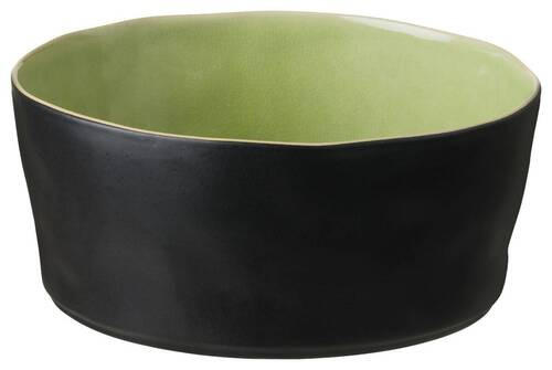 SCHÜSSEL RIVIERA   - Salbeigrün/Schwarz, Basics, Keramik (24/10cm) - Costa Nova