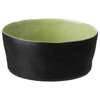 SCHÜSSEL RIVIERA   - Salbeigrün/Schwarz, Basics, Keramik (24/10cm) - Costa Nova