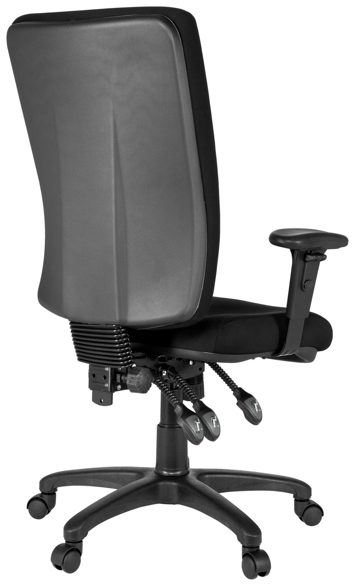 OTOČNÁ ŽIDLE, plochá tkanina, černá - černá, Basics, textil/plast (56/130/45cm) - MID.YOU