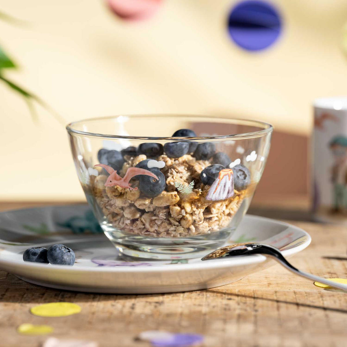 MÜSLISCHALENSET Bambini Aventura 6-teilig  - Trend, Glas (12/7,5/12cm) - Leonardo