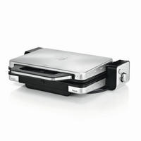 KONTAKTGRILL LONO  - Silberfarben/Schwarz, Design, Metall (45/13,6/36,6cm) - WMF