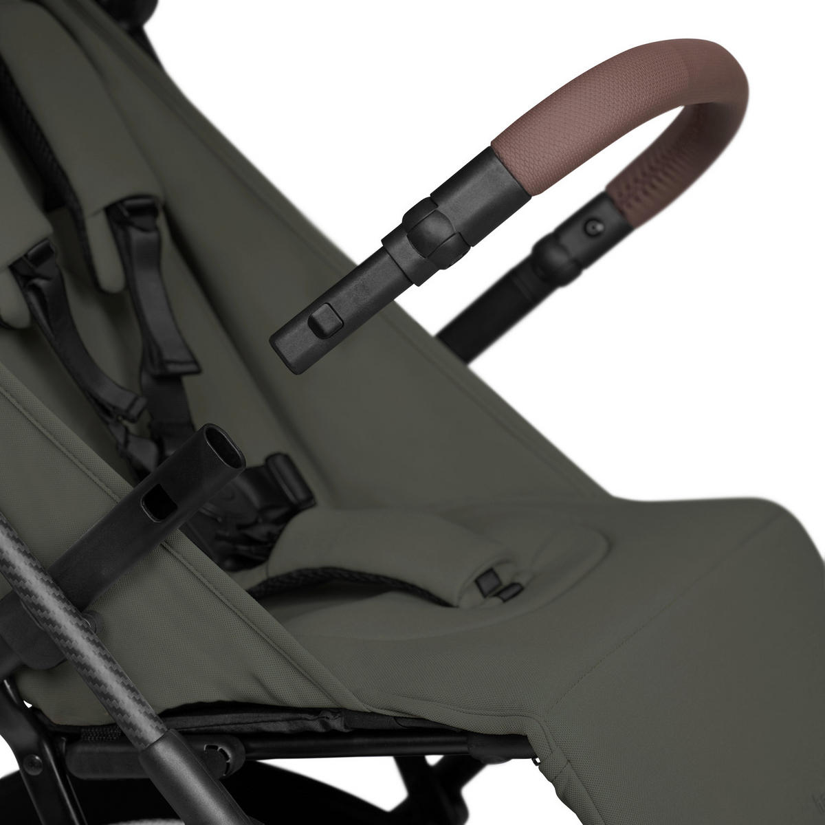 BUGGY Lite N Care  - Schwarz/Olivgrün, Basics, Textil/Metall (89/43.5/100cm) - Hauck