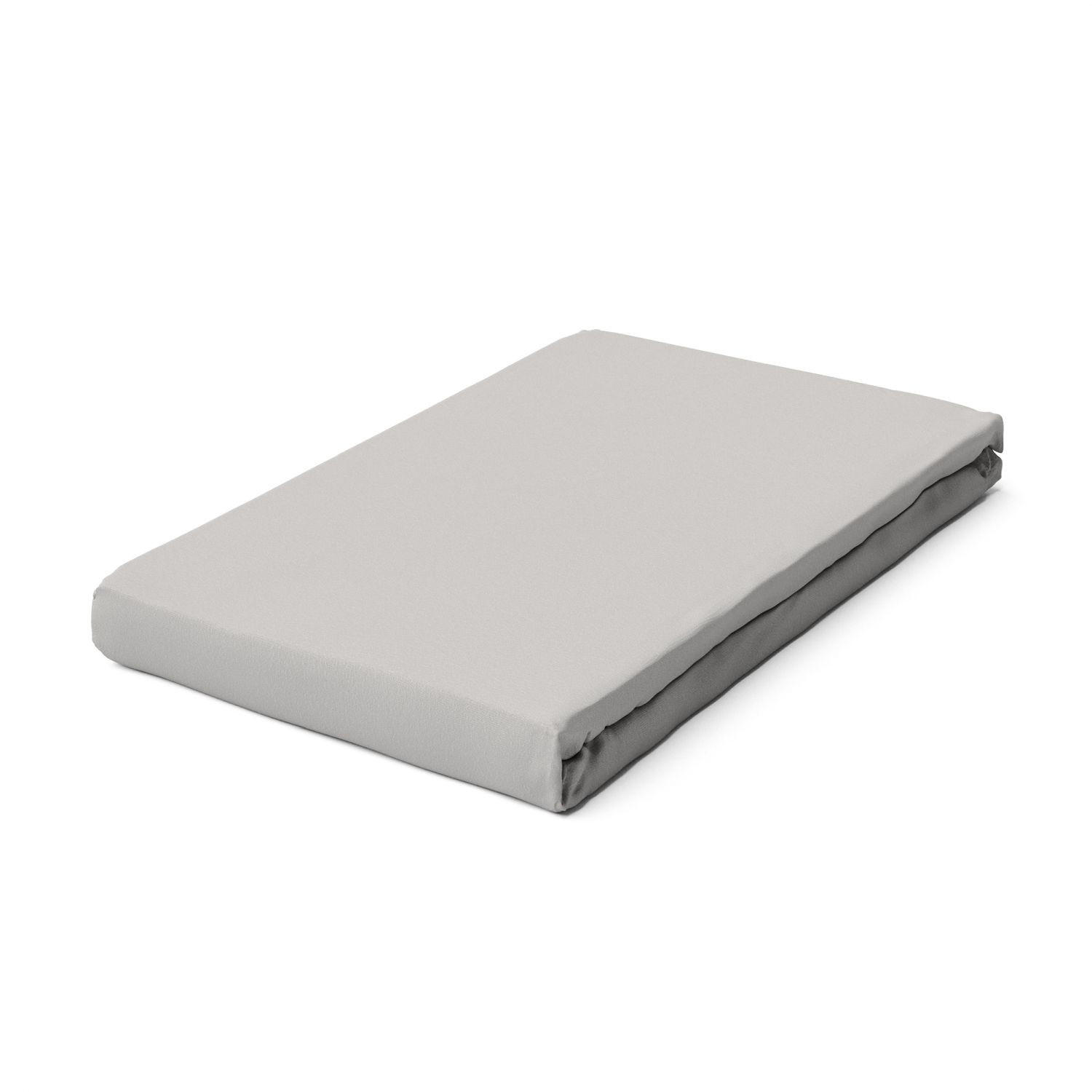 Schlafgut Spannbetttuch Pure Hellgrau 200-220x240 cm